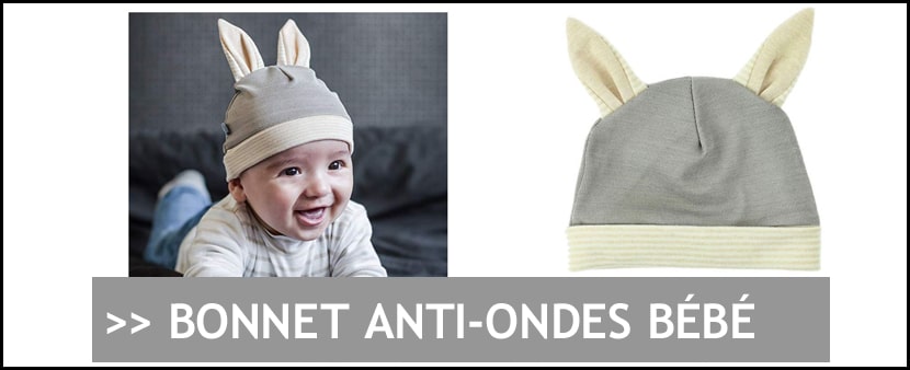 Achat bonnet protection anti-ondes pour bébé