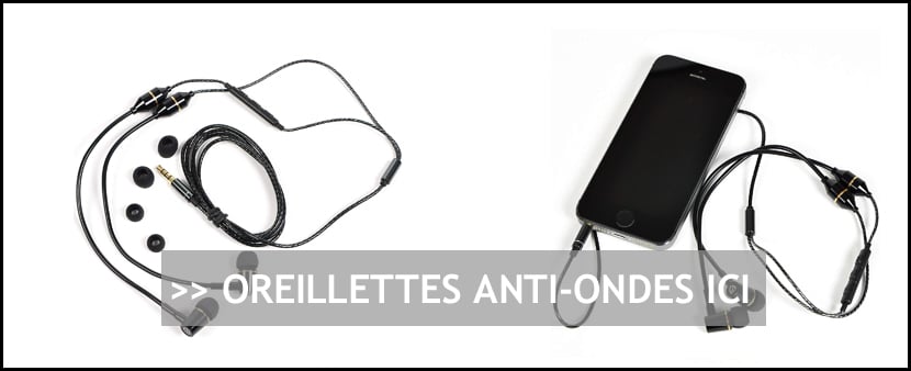 Kit mains libres anti-ondes stéréo AIR TUBE pour téléphones mobiles AIRCOM  A1 