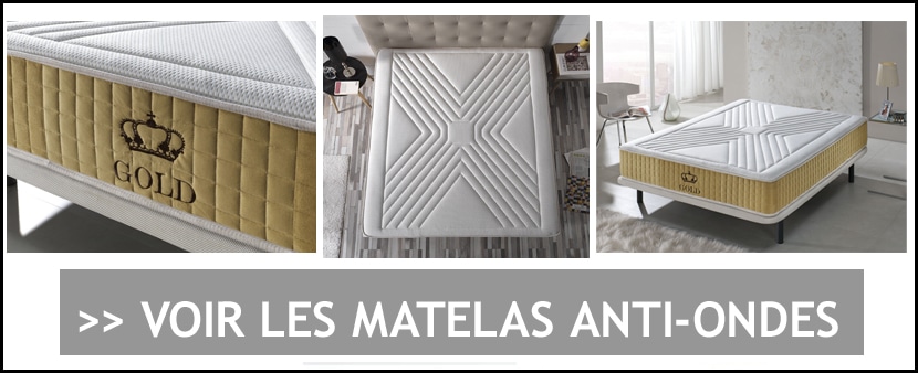 Achat matelas anti-ondes marque Carat (matelas en fil d'or)